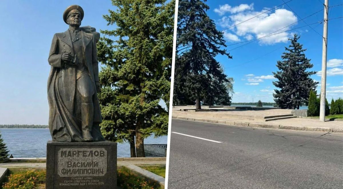 В Днепропетровске демонтировали памятник легендарному советскому генералу Василию Маргелову