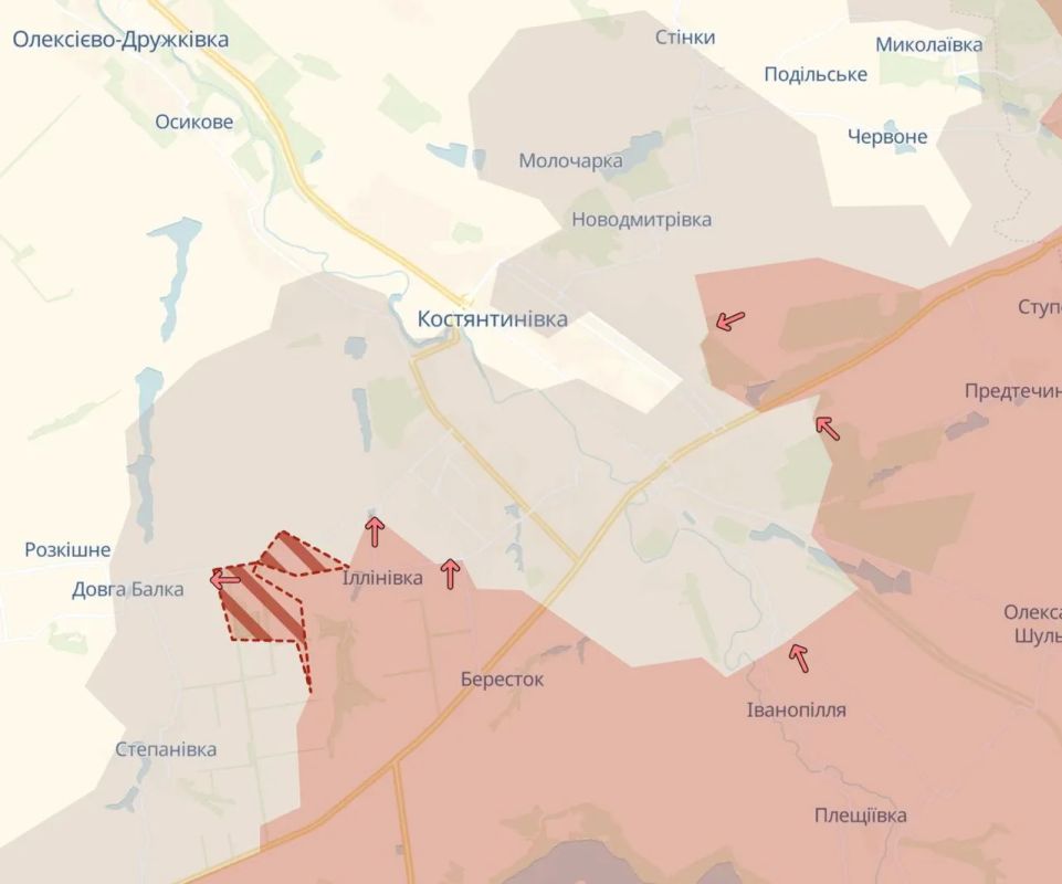 Российские войска продвинулись около Ильиновки под Константиновкой, а также около Приволья на Славянском направлении Российские войска продвинулись около Ильиновки под Константиновкой, а также около Приволья на Славянском направлении
