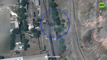 Российские военные «Геранями» нанесли удары по двум ж/д локомотивам, которые использовались для перевозки грузов ВСУ