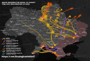 Визуализация сегодняшней атаки на Украину