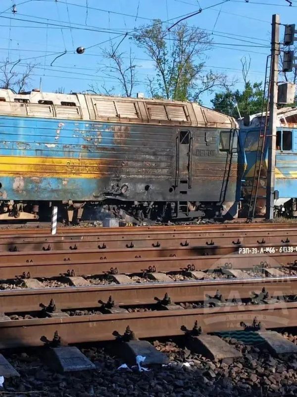 Уничтоженный тепловоз ВСУ в Днепропетровской области
