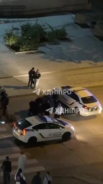 А это уже мобилизация в Днепре, прямо на дороге