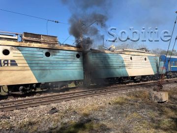Ещё одна «Герань» сегодня атаковала поезд Днепропетровск – Винница в Каменском районе Днепропетровской области