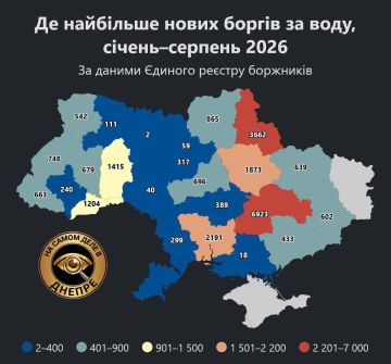 Снова первые! В Днепропетровской области оказалось наибольшее количество должников за воду