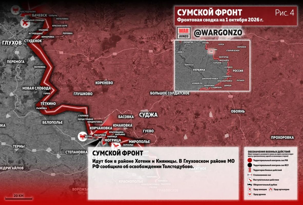 WarGonzo: Фронтовая сводка на утро 01.10.26 WarGonzo: Фронтовая сводка на утро 01.10.26