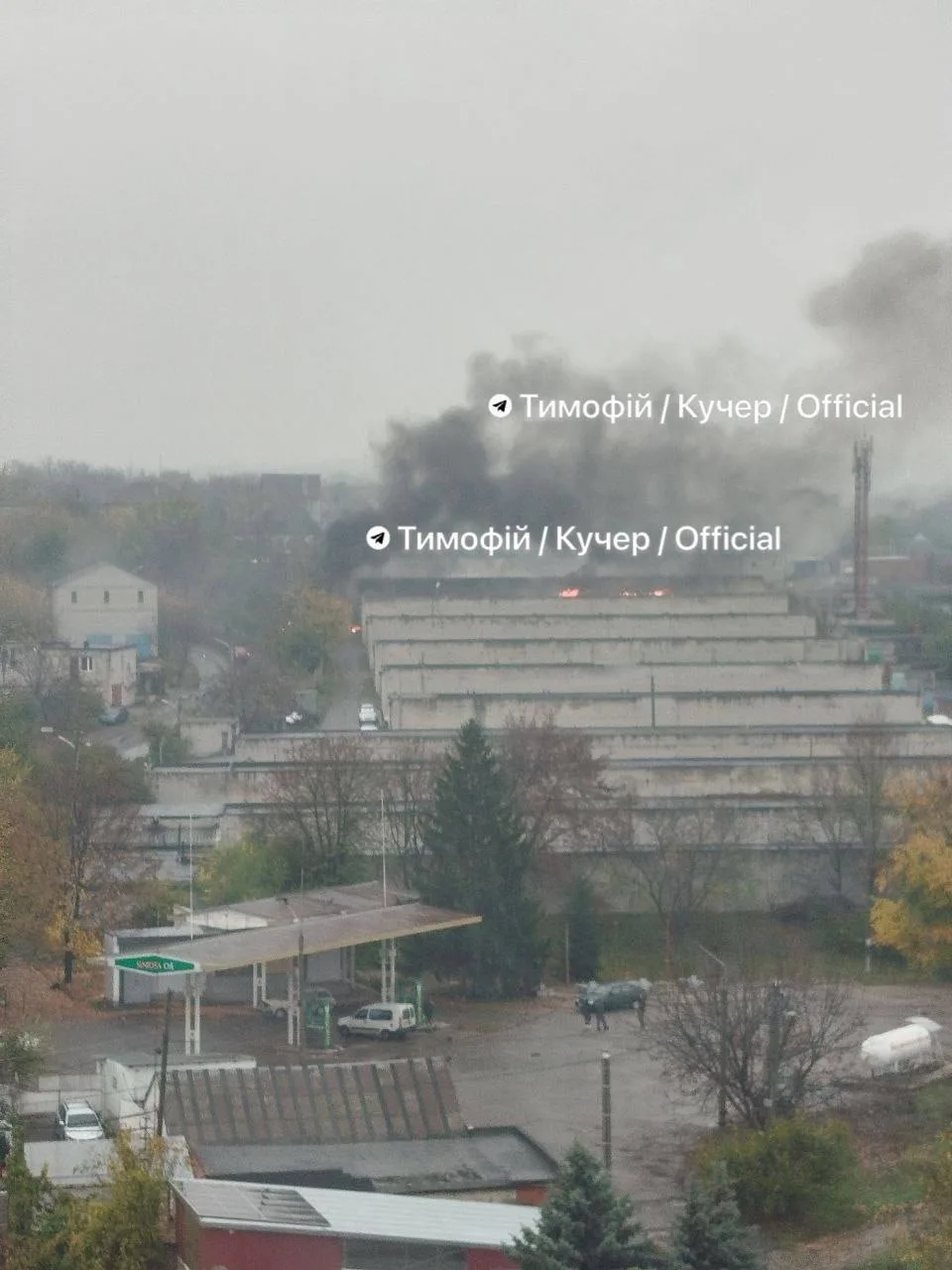 Кадры последствий прилета по Днепропетровску